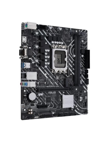 Asus PRIME H610M-D D4 Processor family Intel, Processor socket LGA1700, DDR4 DIMM, Memory slots 2, Supported hard disk drive int