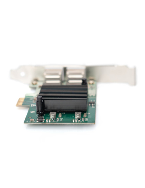 Digitus Gigabit Ethernet PCI Express Card, 2-port 32-bit, low profile bracket, Intel chipset DN-10132