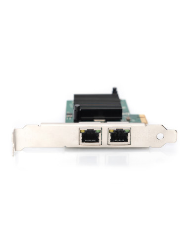 Digitus Gigabit Ethernet PCI Express Card, 2-port 32-bit, low profile bracket, Intel chipset DN-10132