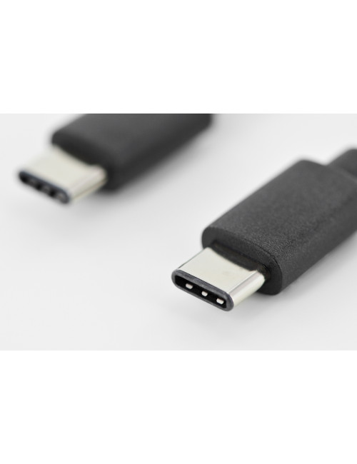 Digitus USB Type-C Connection Cable AK-300138-010-S USB Male 2.0 (Type C), USB Male 2.0 (Type C), Black, 1 m