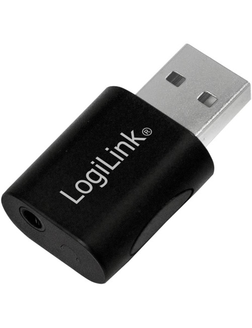 Logilink UA0299 USB 2.0 Adapter Black, Audio, USB-A/M to 3.5mm 4-Pin/F
