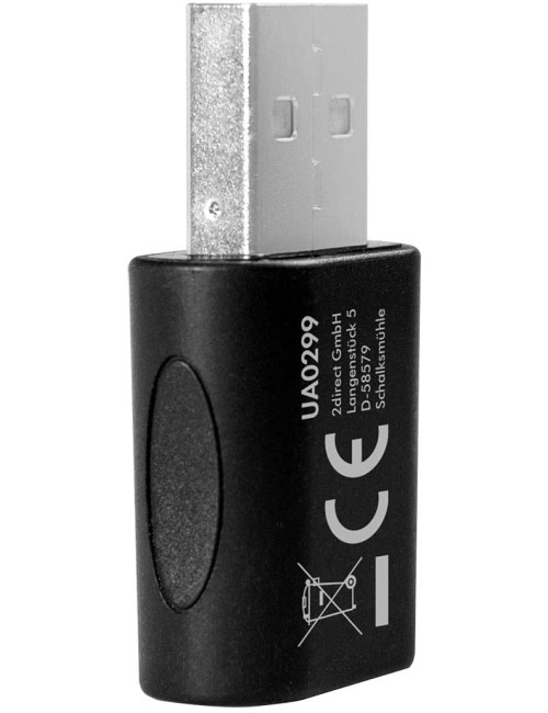 Logilink UA0299 USB 2.0 Adapter Black, Audio, USB-A/M to 3.5mm 4-Pin/F