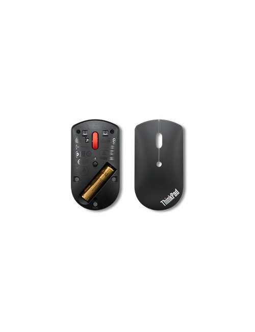 Lenovo ThinkPad Bluetooth Silent Mouse w/o battery Black, Bluetooth 5.0