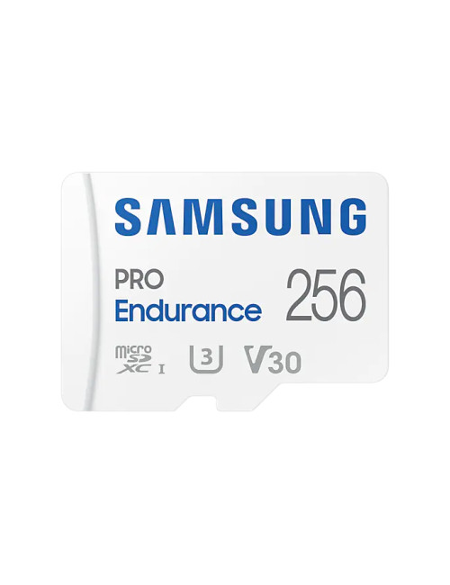 Samsung PRO Endurance MB-MJ256KA/EU 256 GB, MicroSD Memory Card, Flash memory class U3, V30, Class 10, SD adapter