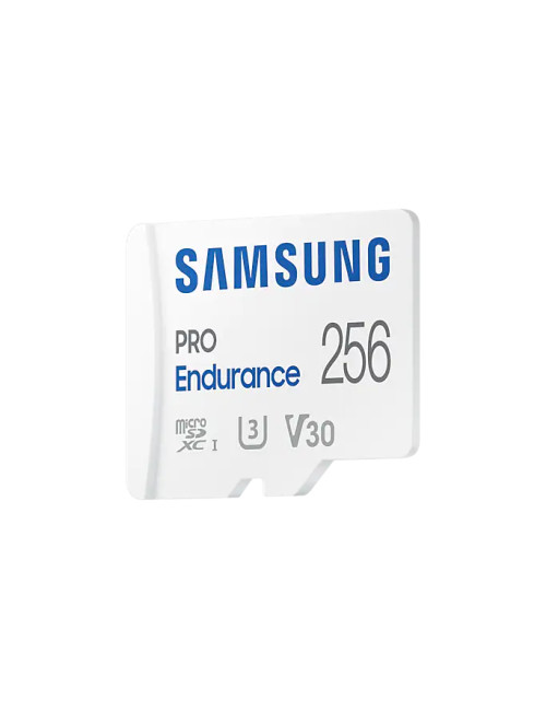 Samsung PRO Endurance MB-MJ256KA/EU 256 GB, MicroSD Memory Card, Flash memory class U3, V30, Class 10, SD adapter