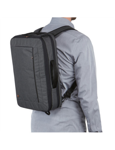 Case Logic Era Hybrid Briefcase Fits up to size 15.6 ", Obsidian, Shoulder strap, Messenger - Briefcase/Backpack