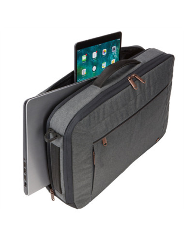 Case Logic Era Hybrid Briefcase Fits up to size 15.6 ", Obsidian, Shoulder strap, Messenger - Briefcase/Backpack