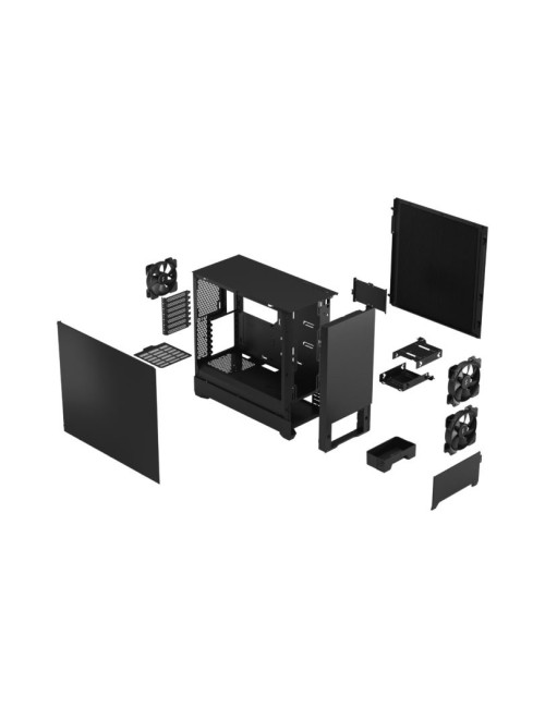 Fractal Design Pop Silent Black Solid, ATX, mATX, Mini ITX, Power supply included No