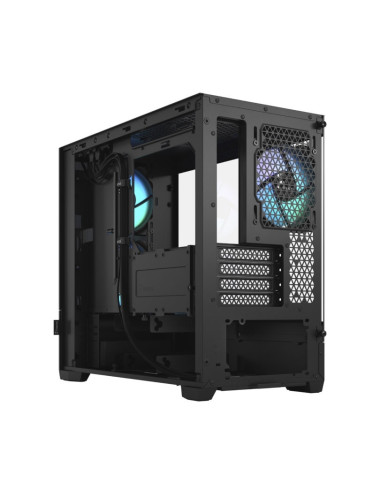 Fractal Design Pop Mini Air RGB Black TG Clear Tint, mATX, Mini ITX, Power supply included No