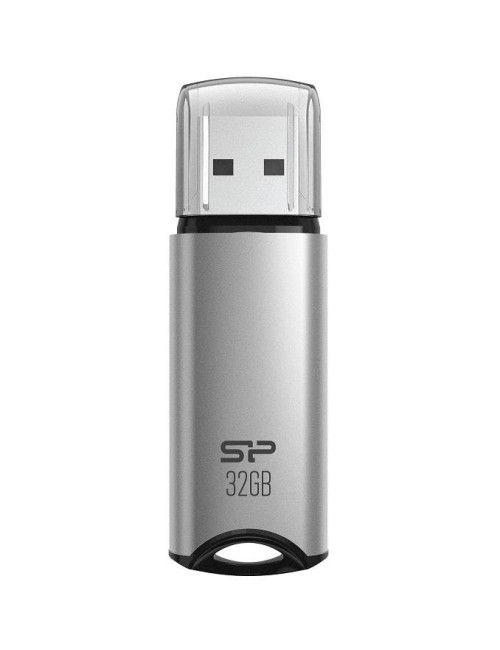 Silicon Power USB Flash Drive Marvel Series M02 32 GB, Type-A USB 3.2 Gen 1, Silver