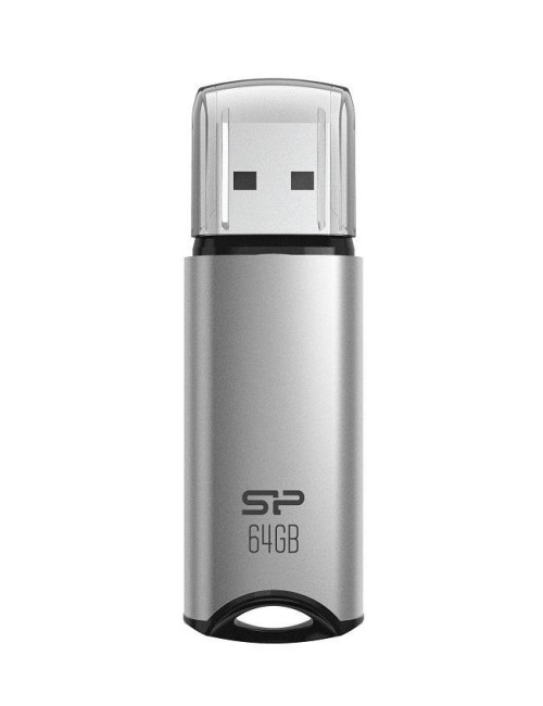 Silicon Power USB Flash Drive Marvel Series M02 64 GB, Type-A USB 3.2 Gen 1, Silver