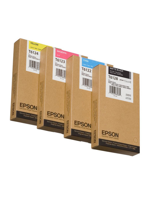 Epson T612400 Ink cartrige, Yellow, Singlepack, 220 ml