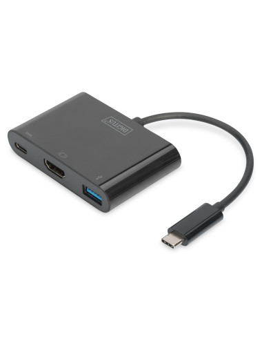 Digitus USB Type-C HDMI Multiport Adapter DA-70855 0.15 m, Black, USB Type-C