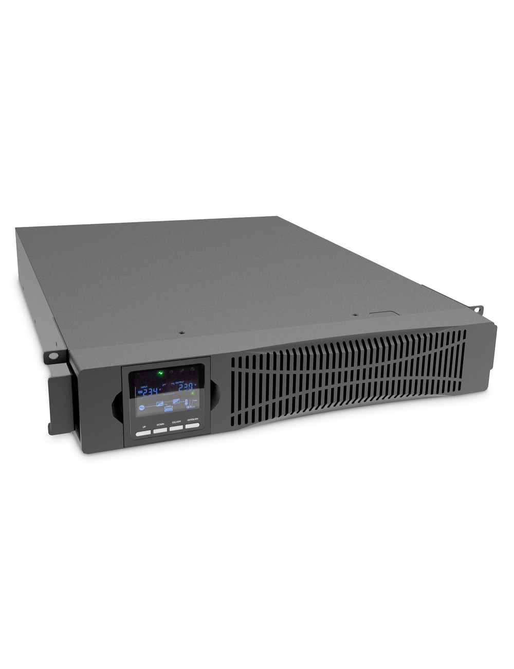 DIGITUS OnLine UPS, rack/tower, 1500VA, 1500W, LCD, 8 x C13, 1 x C19, RS-232, USB, RJ45, SNMP card (optional), relay card (optio