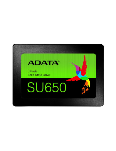 ADATA Ultimate SU650 3D NAND SSD 480 GB, SSD form factor 2.5 , SSD interface SATA, Write speed 450 MB/s, Read speed 520 MB/s