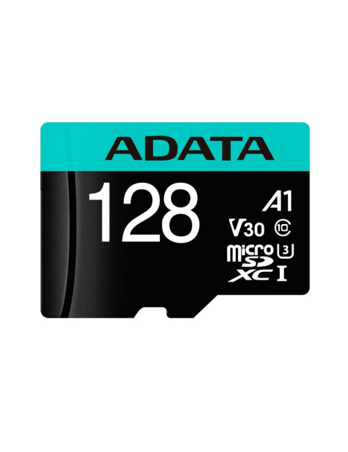 ADATA Premier Pro UHS-I U3 128 GB, micro SDXC, Flash memory class 10, with Adapter