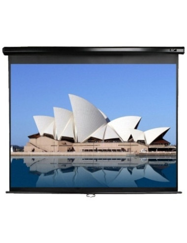 Elite Screens Manual Series M113UWS1 Diagonal 113 ", 1:1, Viewable screen width (W) 203 cm, Black