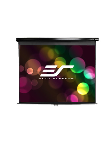 Elite Screens Manual Series M113UWS1 Diagonal 113 ", 1:1, Viewable screen width (W) 203 cm, Black