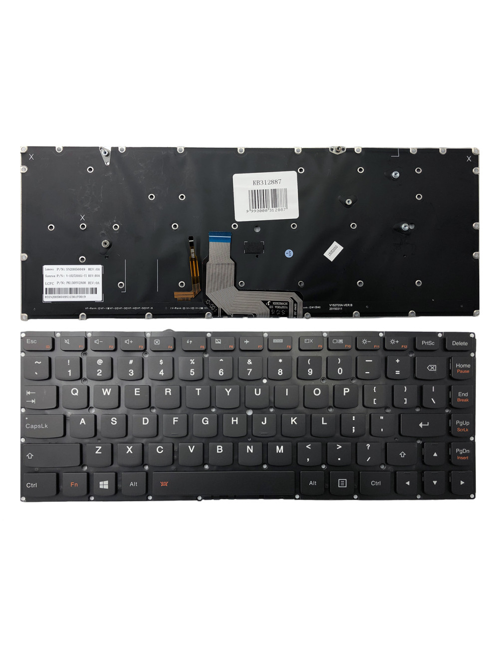 Klaviatūra LENOVO: ThinkPad Yoga 4 Pro Yoga 900 900-13ISK 900S-13ISK