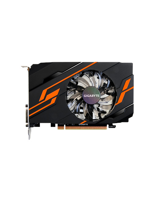 Gigabyte NVIDIA, 2 GB, GeForce GT 1030, GDDR5, PCI Express 3.0, Cooling type Active, Processor frequency 1265 MHz, DVI-D ports q