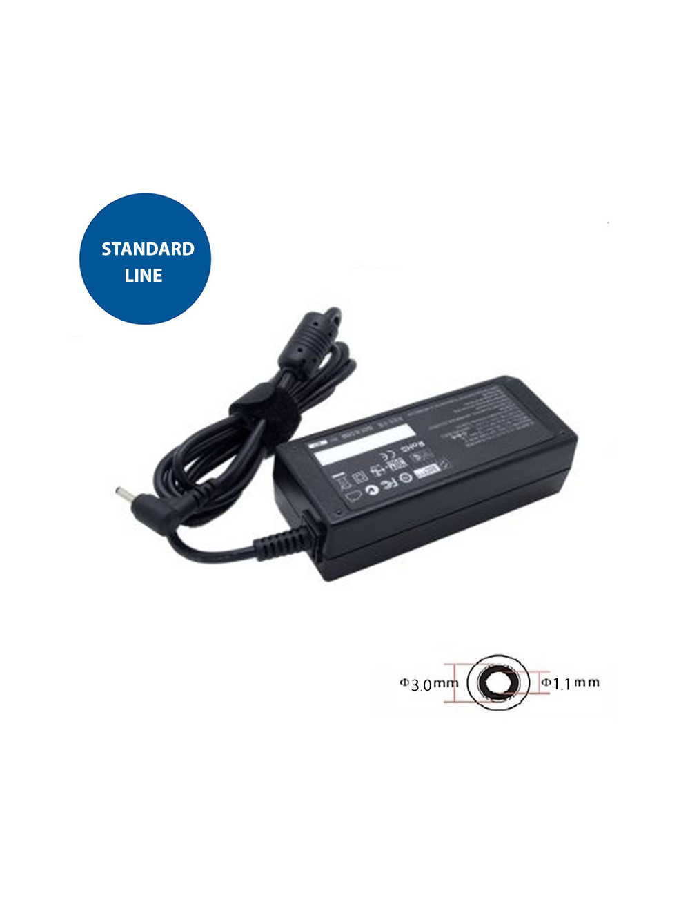 Laptop Power Adapter ACER 65W: 19V, 3.42A