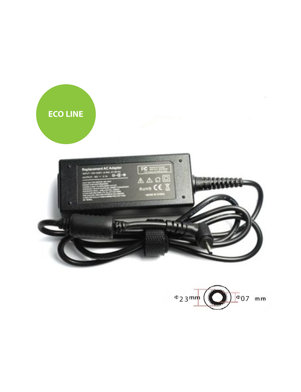 Laptop Power Adapter ASUS 40W: 19V, 2.1A