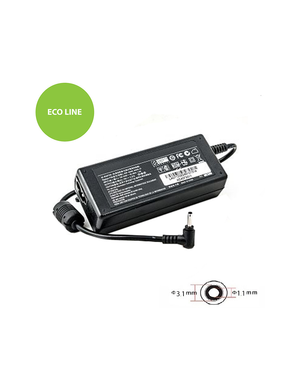 Laptop Power Adapter ASUS 45W: 19V, 2.37A