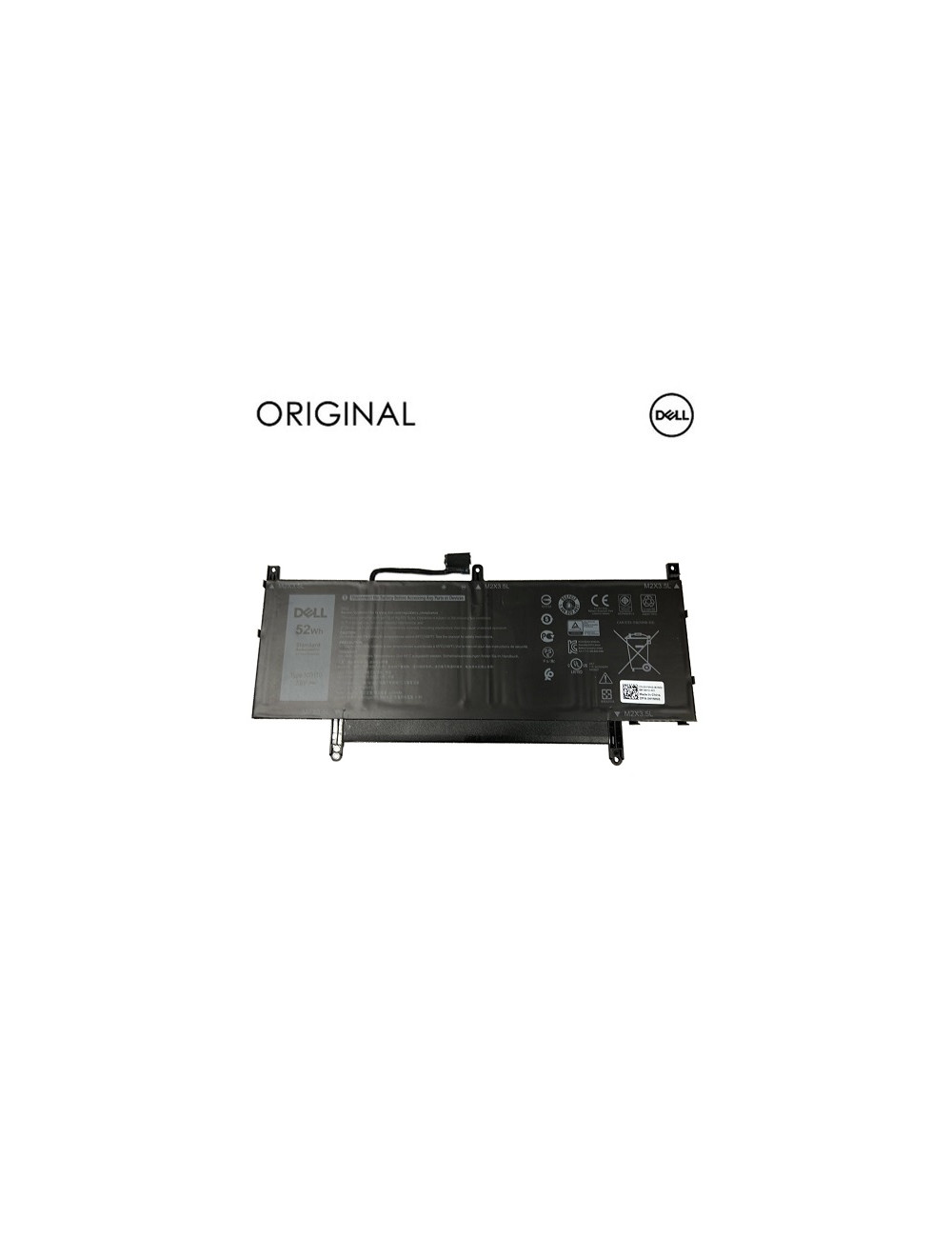 Notebook Battery DELL N7HT0, 52Wh, 6500mAh, Original