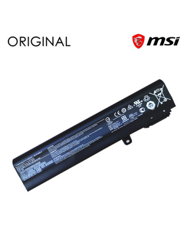 Nešiojamo kompiuterio baterija MSI BTY-M6H, 4730mAh, Original