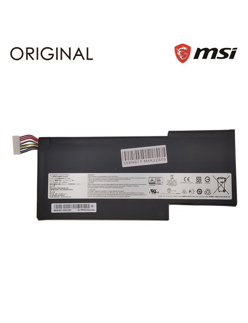 Nešiojamo kompiuterio baterija MSI BTY-M6K, 4500mAh, Original