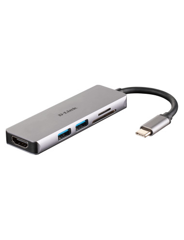 D-Link 5-in-1 USB-C Hub with HDMI and SD/microSD Card Reader DUB-M530 0.11 m