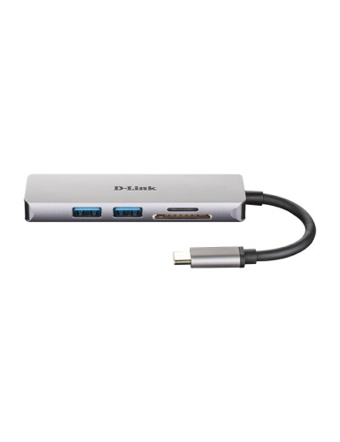 D-Link 5-in-1 USB-C Hub with HDMI and SD/microSD Card Reader DUB-M530 0.11 m