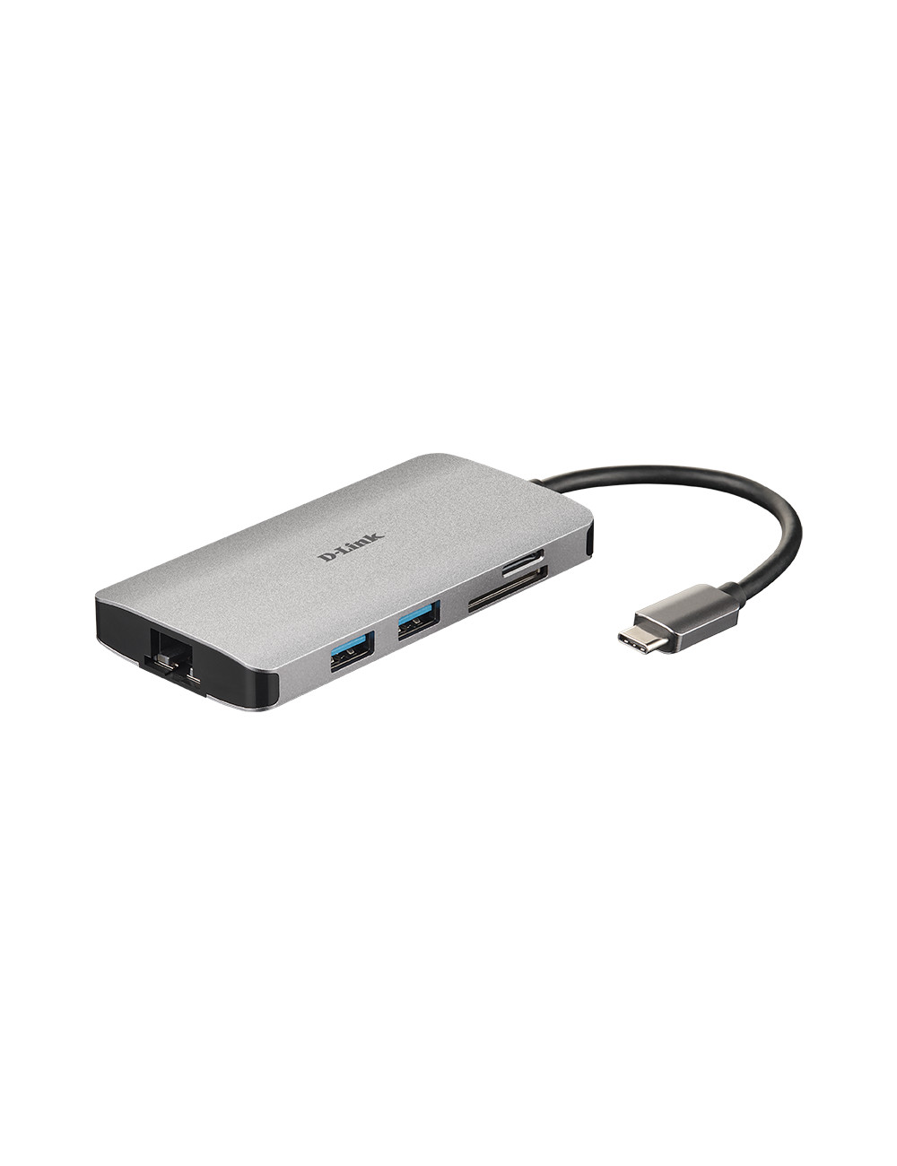 D-Link 8-in-1 USB-C Hub with HDMI/Ethernet/Card Reader/Power Delivery DUB-M810 0.15 m