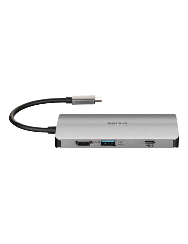 D-Link 8-in-1 USB-C Hub with HDMI/Ethernet/Card Reader/Power Delivery DUB-M810 0.15 m