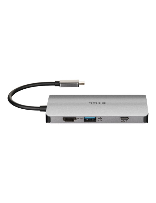 D-Link 8-in-1 USB-C Hub with HDMI/Ethernet/Card Reader/Power Delivery DUB-M810 0.15 m