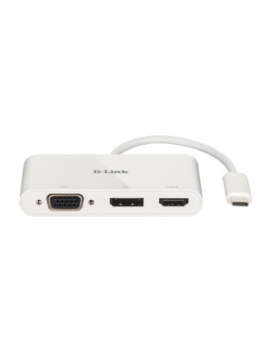 D-Link 3-in-1 USB-C to HDMI/VGA/DisplayPort Adapter DUB-V310 0.11 m