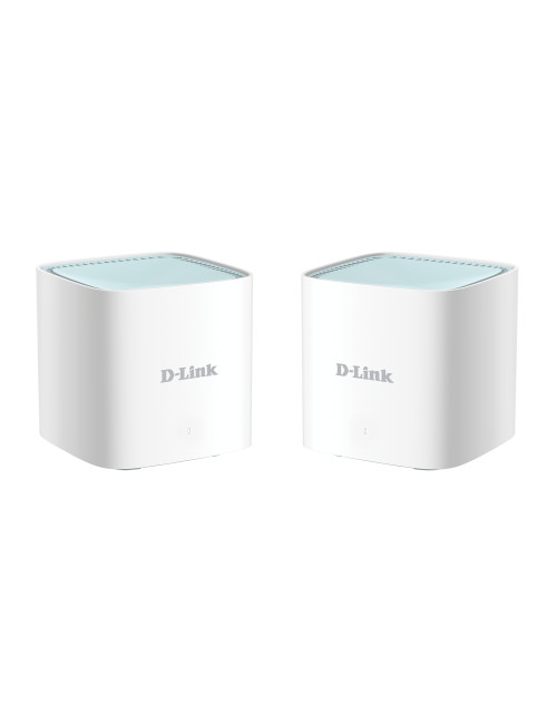 D-Link EAGLE PRO AI AX1500 Mesh System M15-2 (2-pack) 802.11ax, 1200+300 Mbit/s, 10/100/1000 Mbit/s, Ethernet LAN (RJ-45) ports 