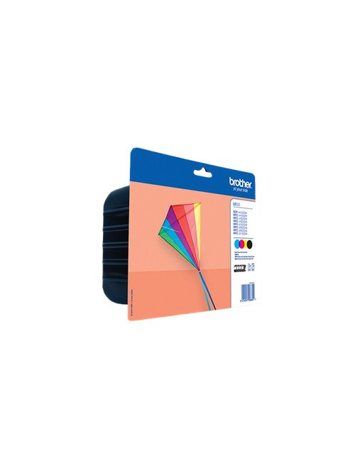 Brother LC-223 Multipack Ink Cartridge, Black, Cyan, Magenta, Yellow