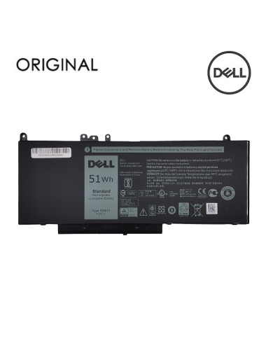 Nešiojamo kompiuterio baterija, DELL G5M10, 51Wh, Original