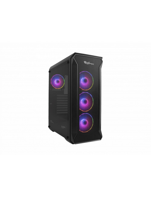 GENESIS IRID 505 ARGB Pc case, Midi tower, 2xUSB 3.0, 2xUSB 2.0, 2x Jack, Black