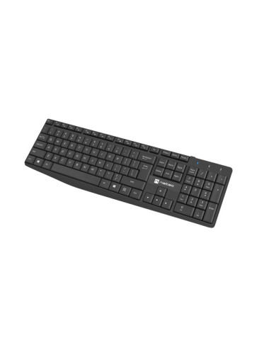 Natec Keyboard and Mouse Squid 2in1 Bundle Keyboard and Mouse Set, Wireless, US, Black