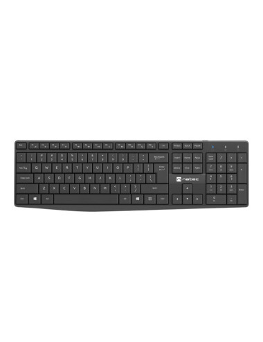 Natec Keyboard and Mouse Squid 2in1 Bundle Keyboard and Mouse Set, Wireless, US, Black