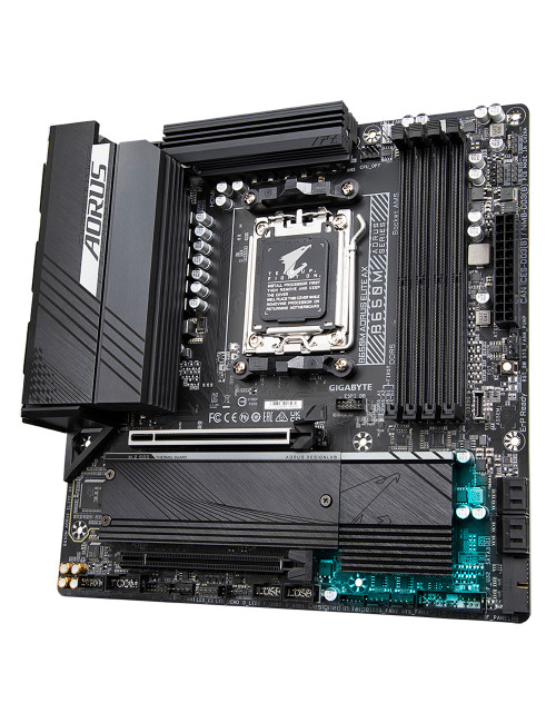 Gigabyte B650M AORUS ELITE AX 1.0 M/B Processor family AMD, Processor socket AM5, DDR5 DIMM, Memory slots 4, Supported hard disk