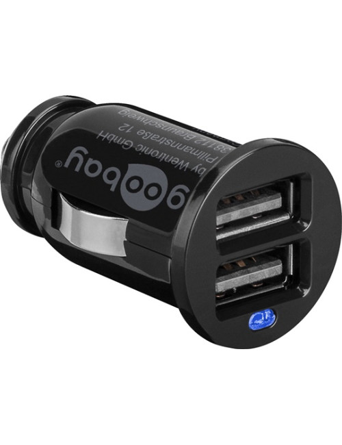 Twin USB Car Charger (2x USB) OEM Goodbay Dual USB car charger 2,1A 5 V