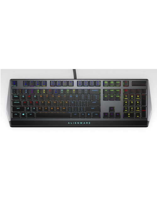 Dell AW510K Mechanical Gaming Keyboard, RGB LED light, EN, Dark Gray, Wired