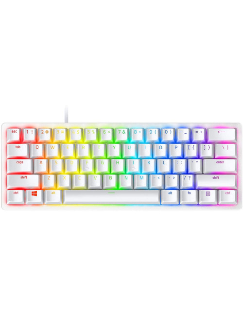 Razer Huntsman Mini, Gaming keyboard, RGB LED light, US, Mercury White, Wired