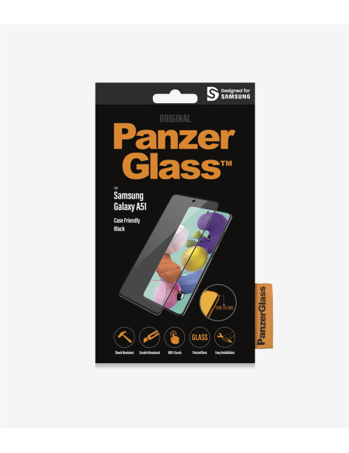 PanzerGlass Case Friendly, For Samsung Galaxy A51, Black, Clear Screen Protector