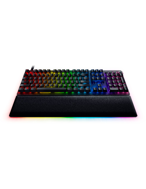 Razer Huntsman V2 Optical Gaming Keyboard Gaming keyboard, RGB LED light, US, Wired, Black, Clicky Purple Switch, Numeric keypad