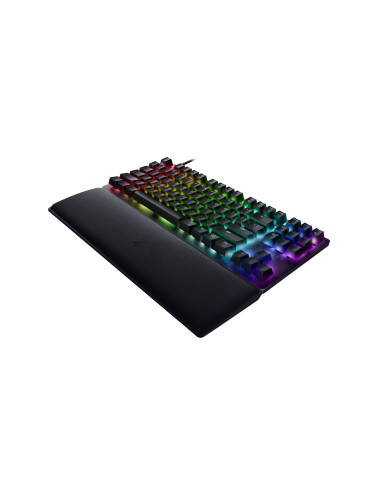 Razer Huntsman V2 Tenkeyless, Optical Gaming Keyboard, RGB LED light, US, Black, Wired, Linear Red Switch