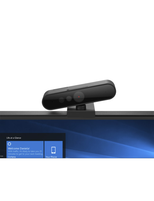 Lenovo Webcam 500 FHD Black, Pixel perfect high definition FHD 1080P video with 1/2.9 inch RGB sensor size. Effortless automatic